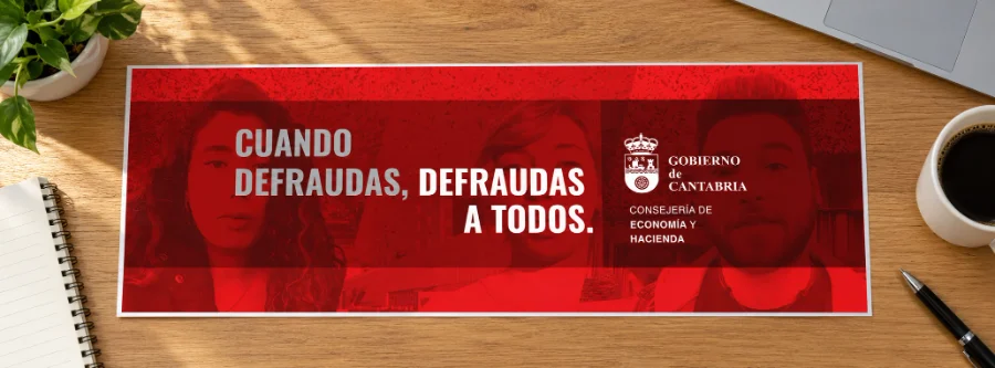 Gobierno de Cantabria · campaña contra el fraude fiscal: banner impreso (2 de 2)