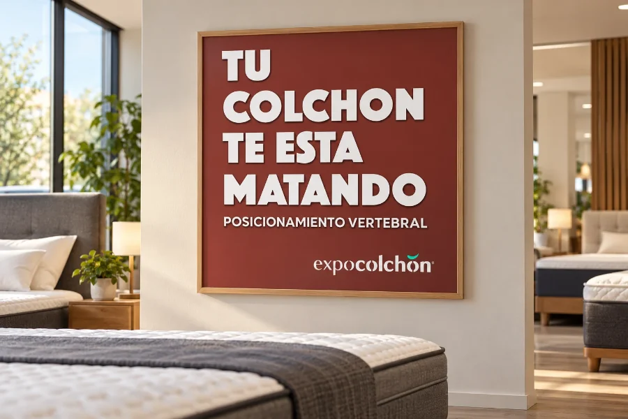 Expocolchón · redes sociales: cartel impreso