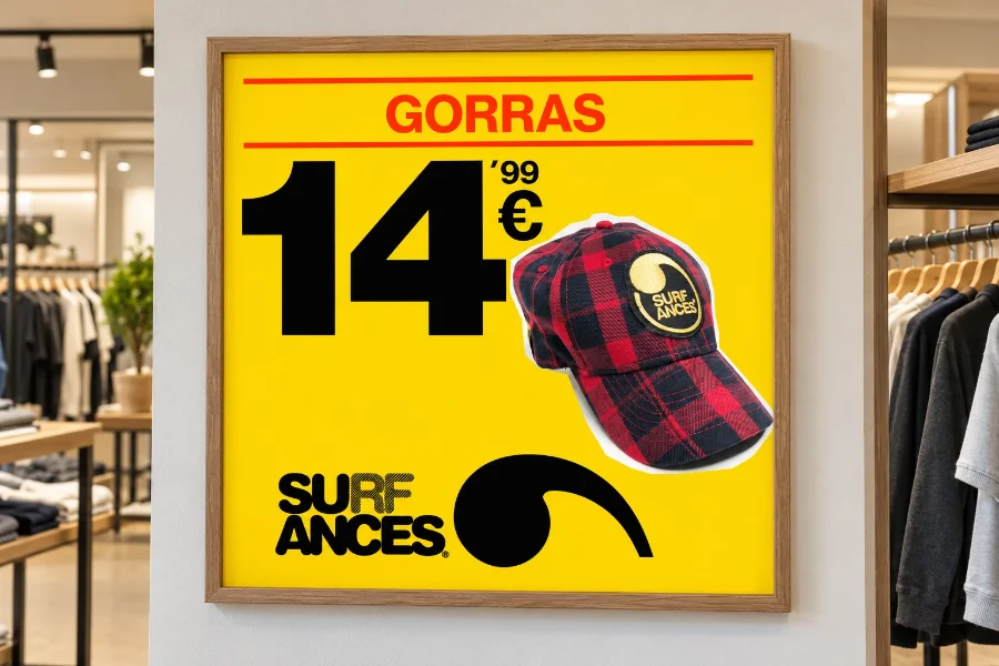 Surfances · 2x1 en toda la web: cartel enmarcado