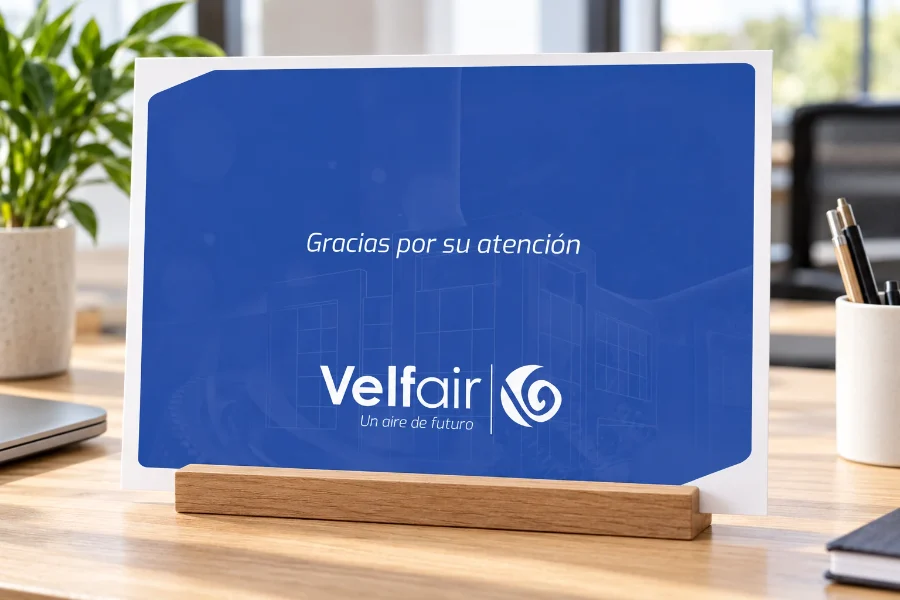 Velfair · presentación corporativa: presentación impresa (1 de 2)