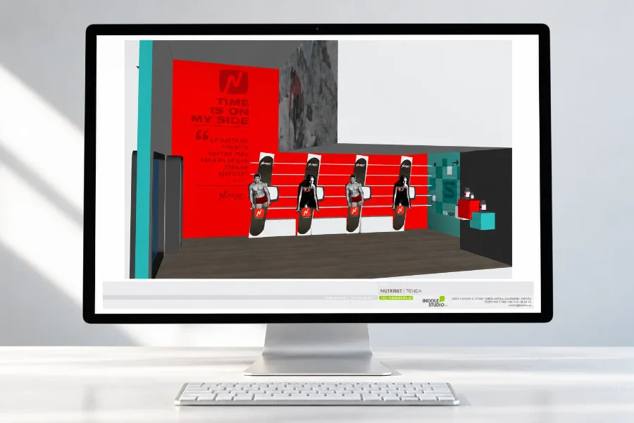 Nutribet · interiorismo: presentación en pantalla
