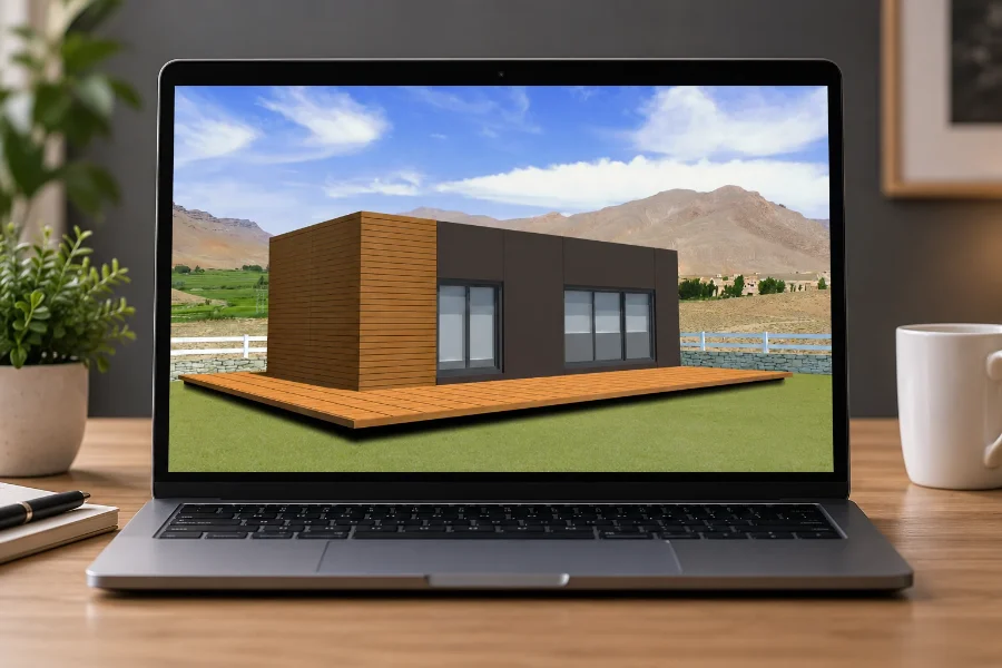 Rucorkasa · módulo de arquitectura: presentación en el portátil