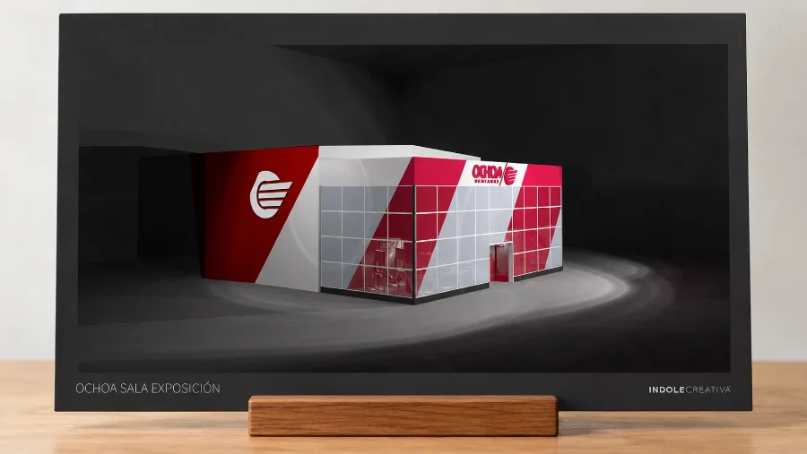 Ochoa Ventanas · sala de exposición: presentación en panel