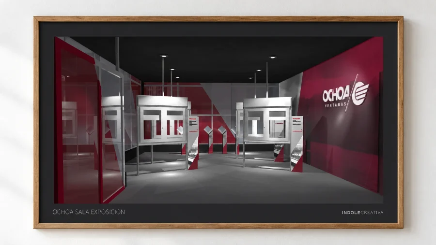 Ochoa Ventanas · sala de exposición: presentación enmarcada