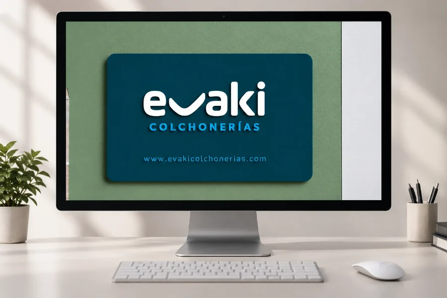 Evaki · interiorismo: presentación en pantalla