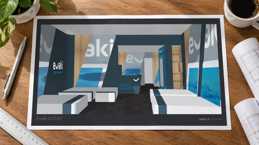 Evaki · interiorismo: presentación impresa
