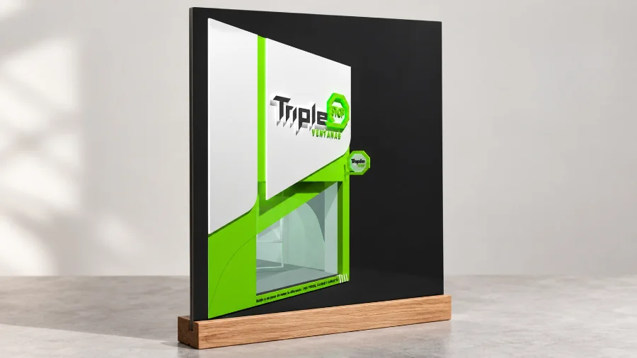 Triplestop · interiorismo: presentación en panel