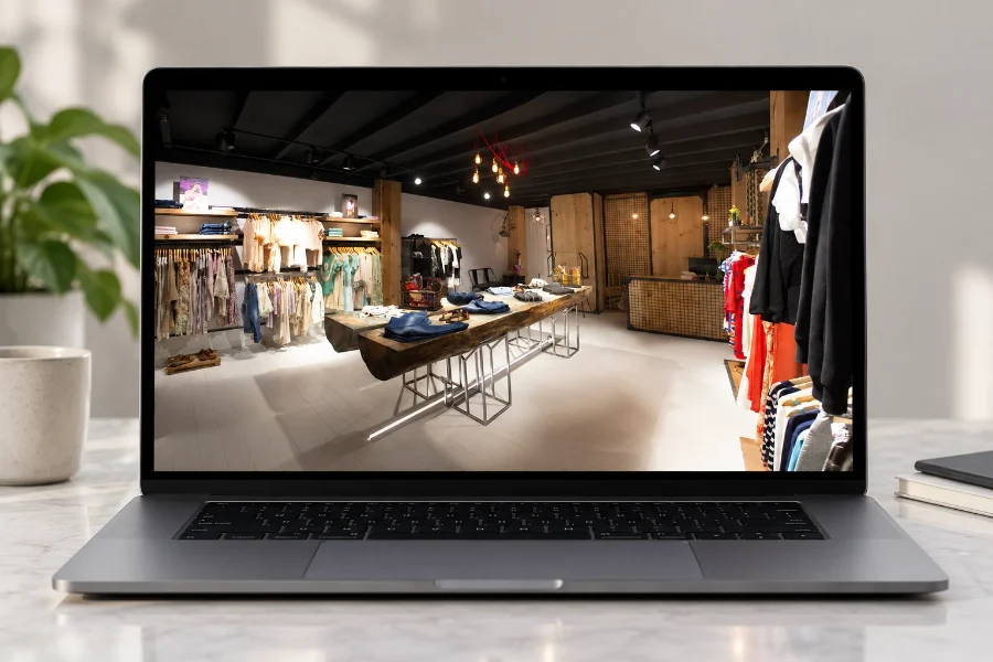 Tribeca · interiorismo: presentación en el portátil