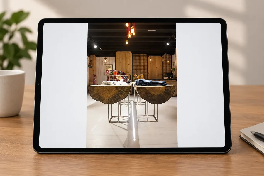 Tribeca · interiorismo: presentación en la tableta