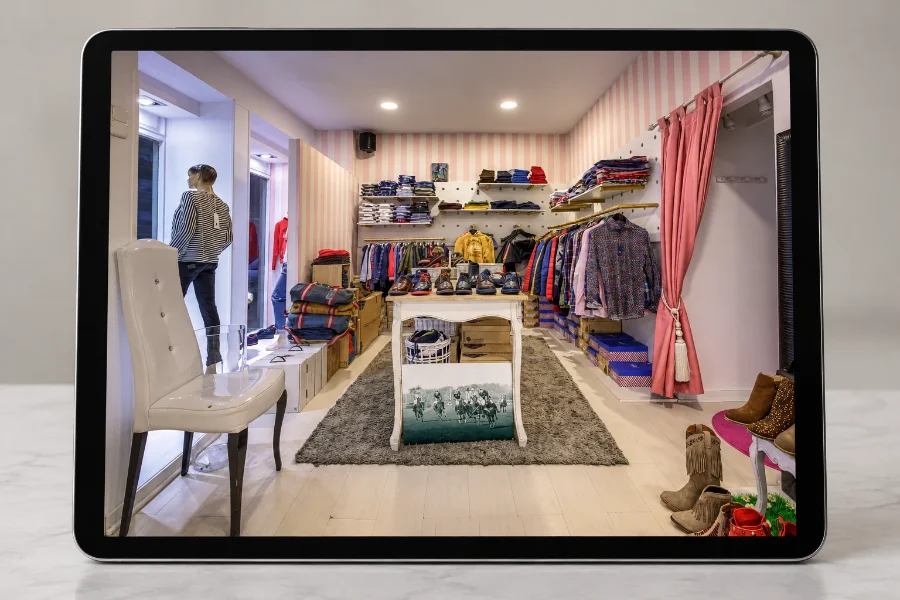Petisú · interiorismo: presentación en la tableta