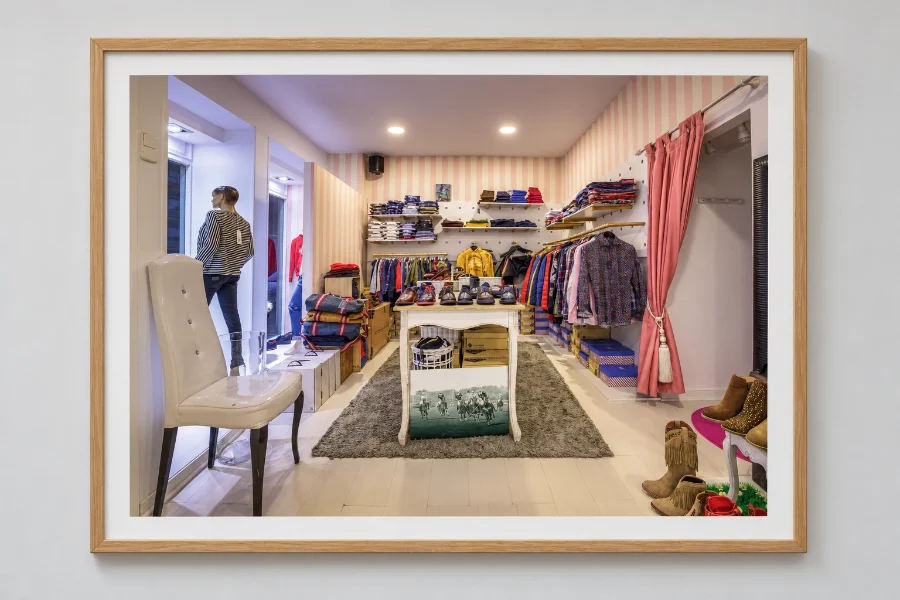 Petisú · interiorismo: presentación enmarcada