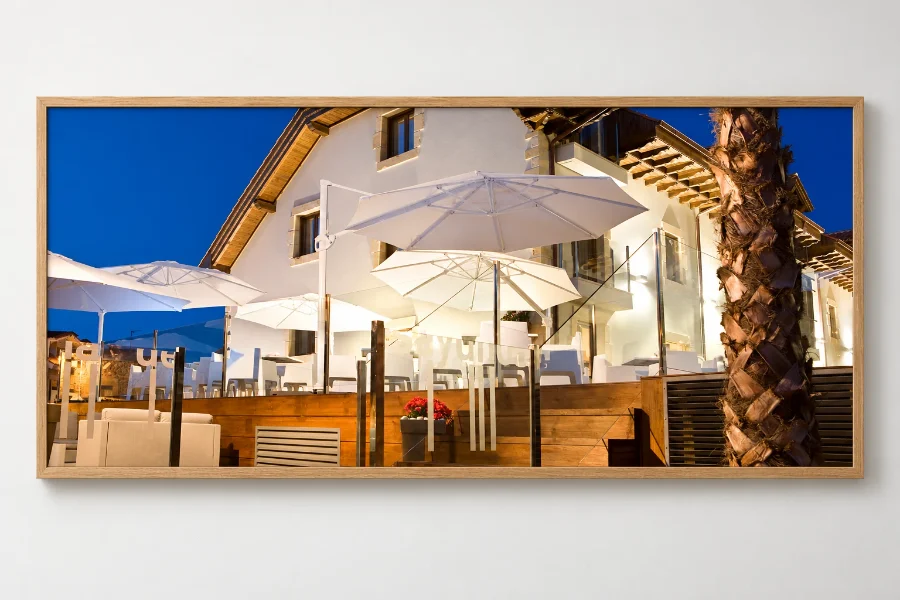 Hotel Tinas de Pechón · interiorismo: presentación enmarcada