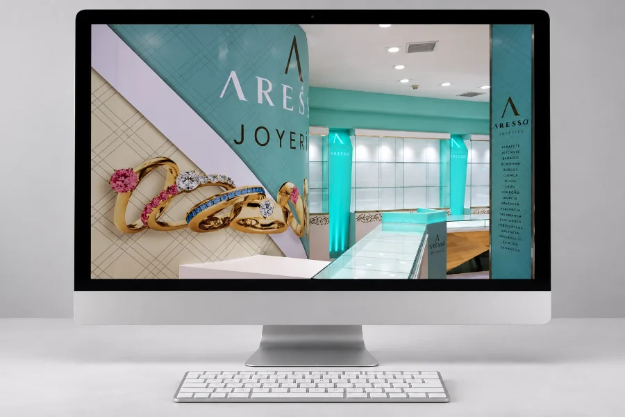 Aresso · interiorismo: presentación en pantalla