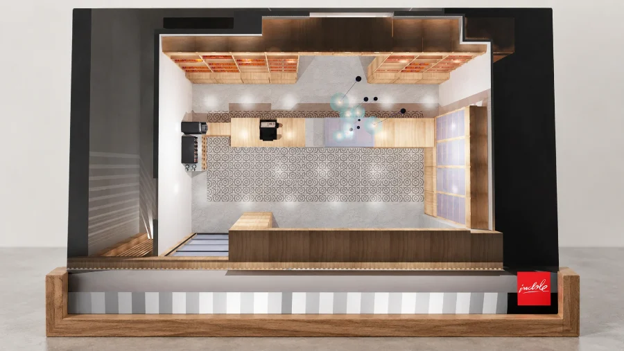 Casa Carral · interiorismo: presentación en panel