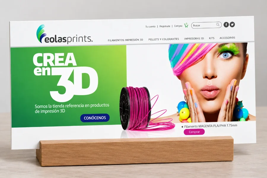 Eolasprints · diseño web: web en panel