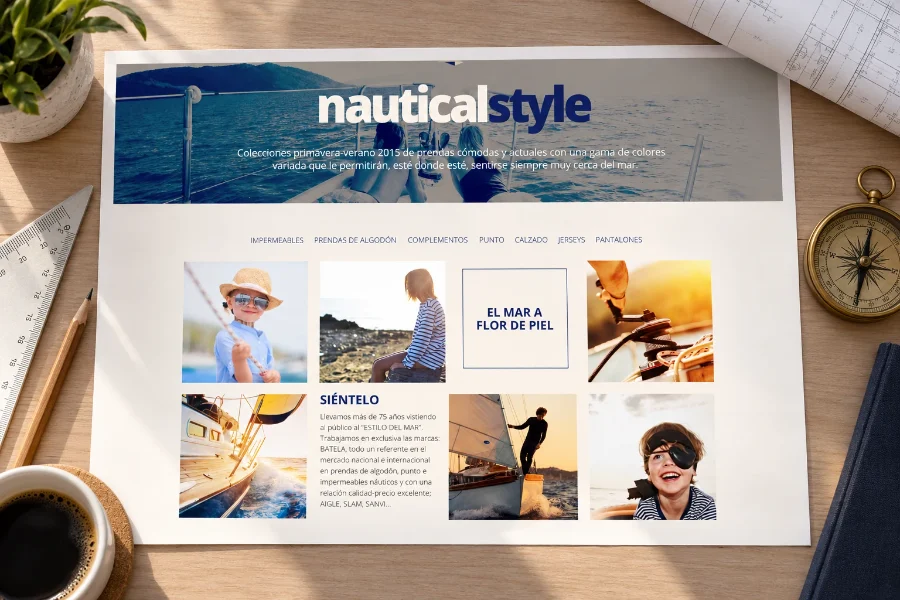 Náutico Nuria San Vicente · diseño web 2015: web impresa