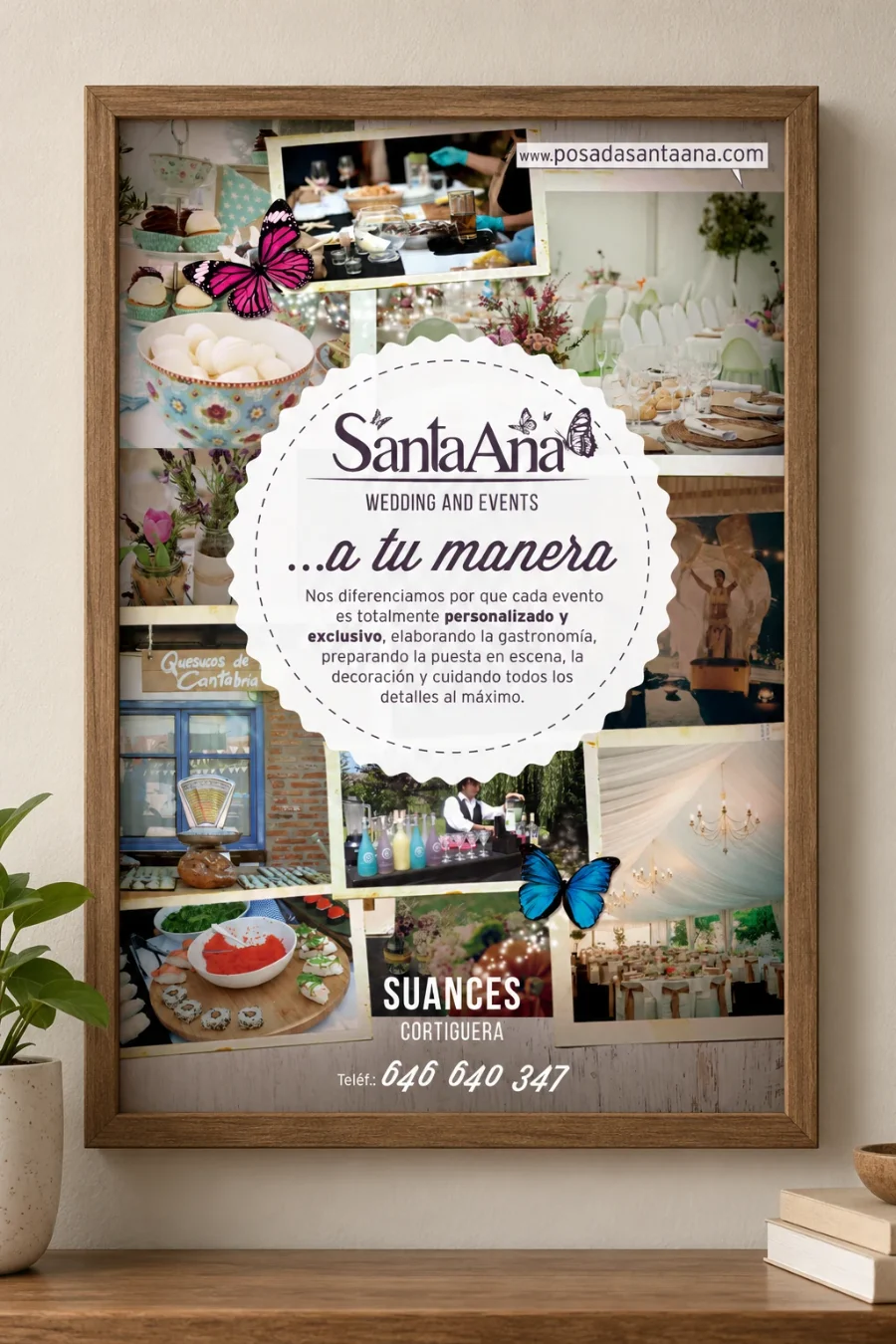 Posada Santa Ana · cartas y eventos: carta enmarcada (2 de 2)