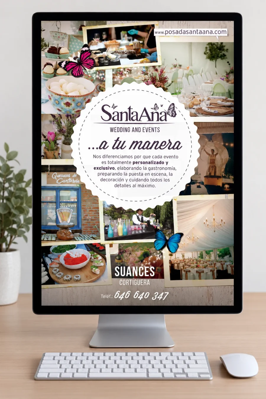 Posada Santa Ana · cartas y eventos: carta en pantalla (2 de 2)