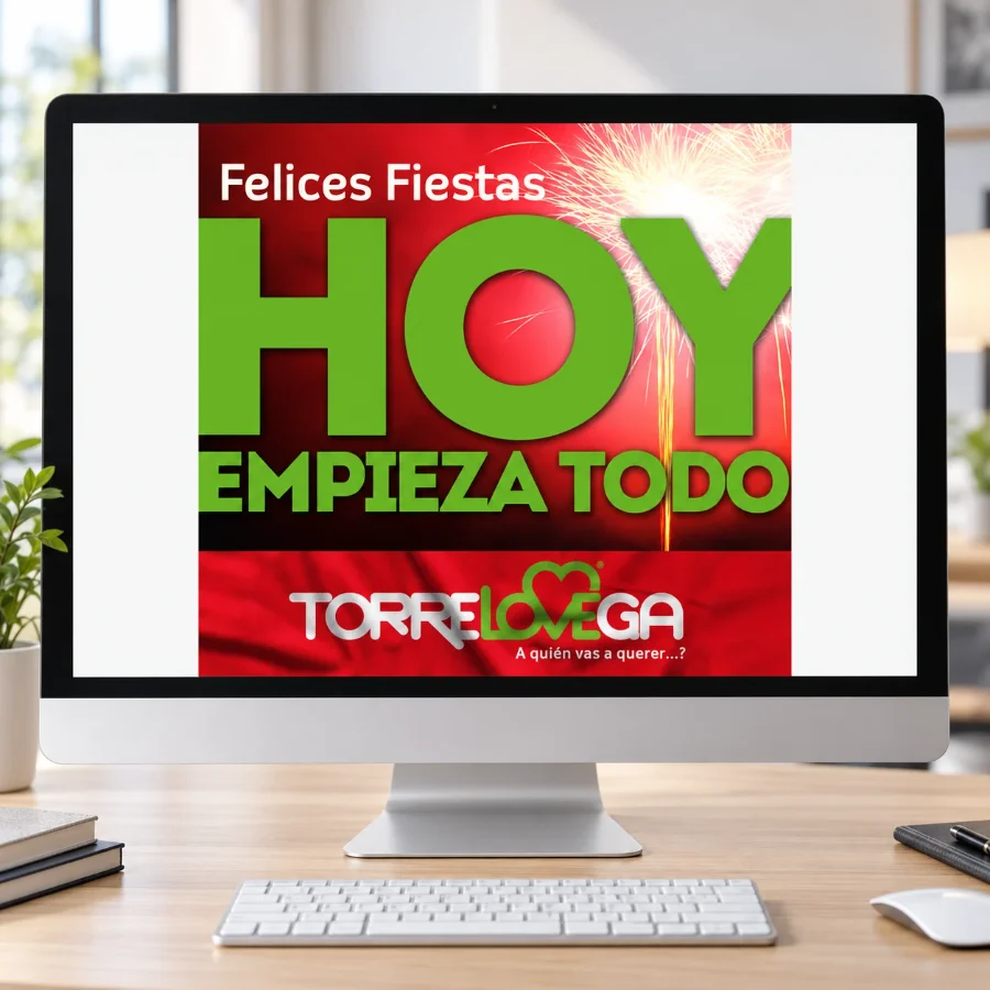 TorreLoveGA · fiestas 2014: cartel en pantalla