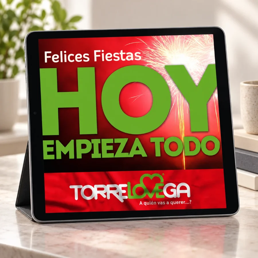 TorreLoveGA · fiestas 2014: cartel en la tableta