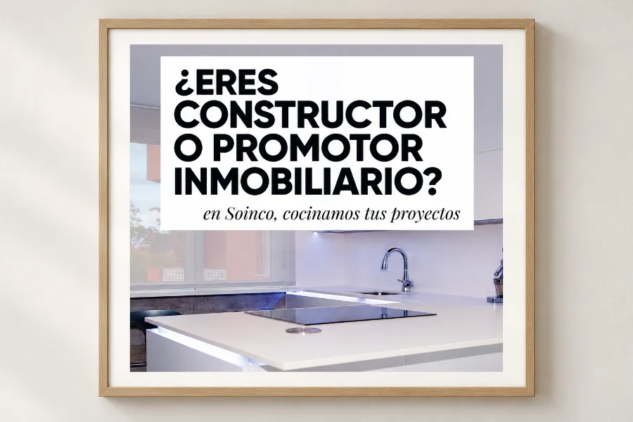 Cocinas Soinco · constructores y promotores: presentación enmarcada