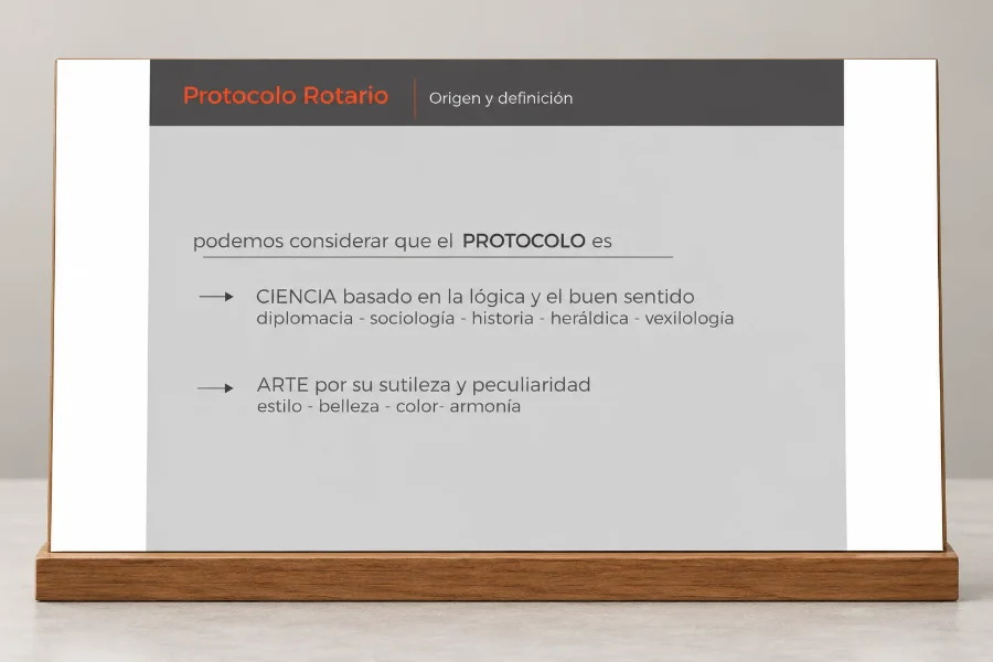 Rotary · presentación de protocolo: presentación en panel
