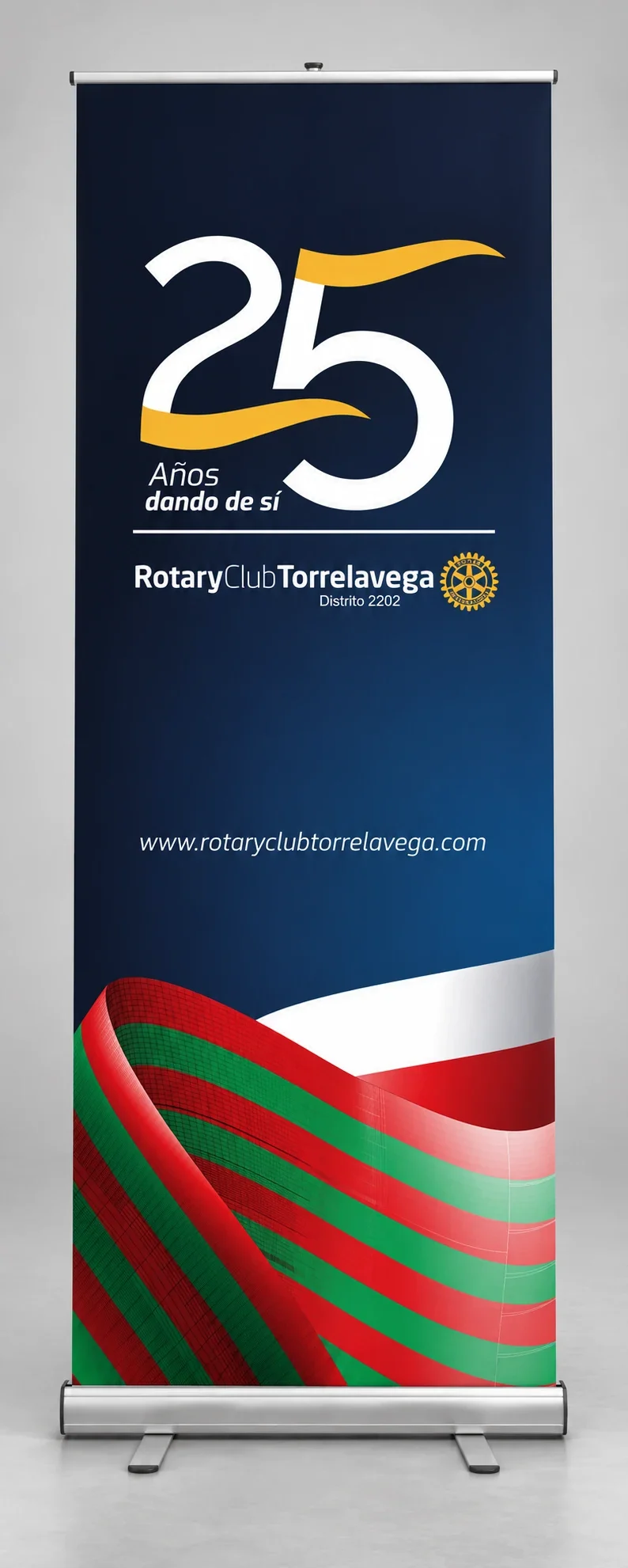 Rotary · 25 aniversario: roll-up