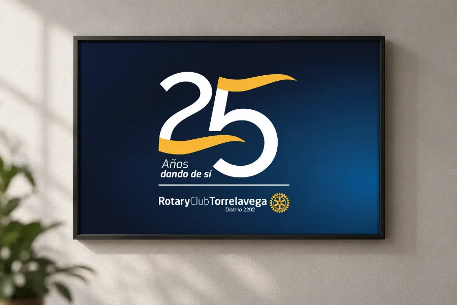 Rotary · 25 aniversario: diseño impreso