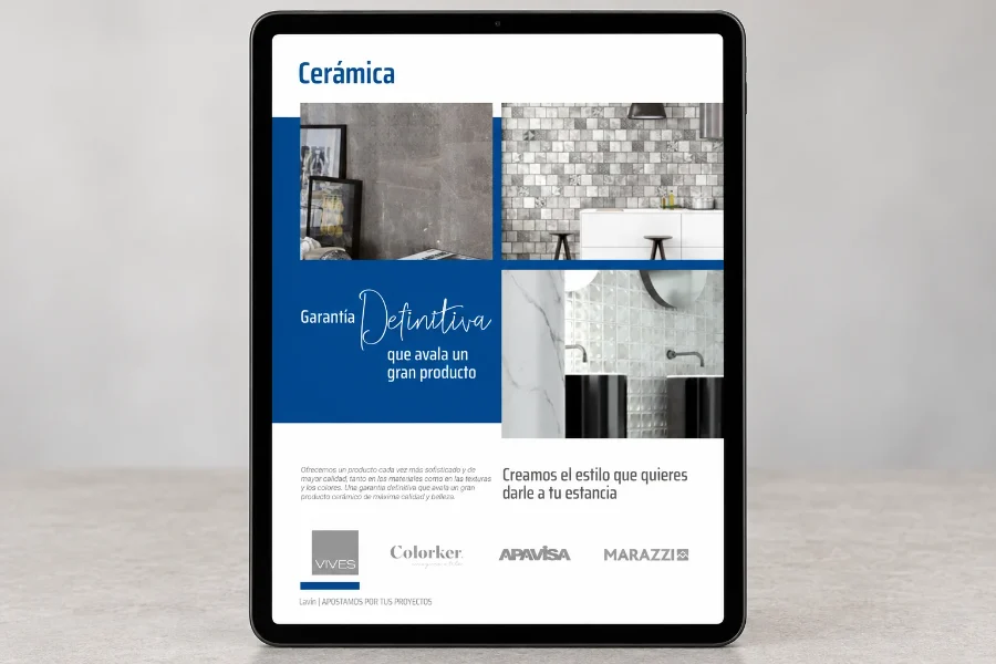 Lavín · catálogo 2018: catálogo en la tableta
