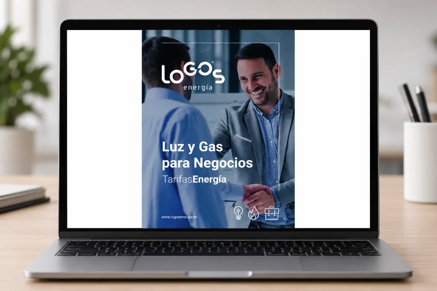 LoGOs · campaña de tarifas: folleto en el portátil