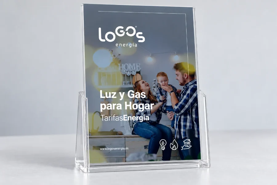 LoGOs · campaña de tarifas: folleto en panel