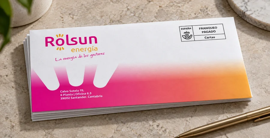 LoGOs Energía · marcas blancas Rolsun y Power Home: sobre impreso (1 de 2)