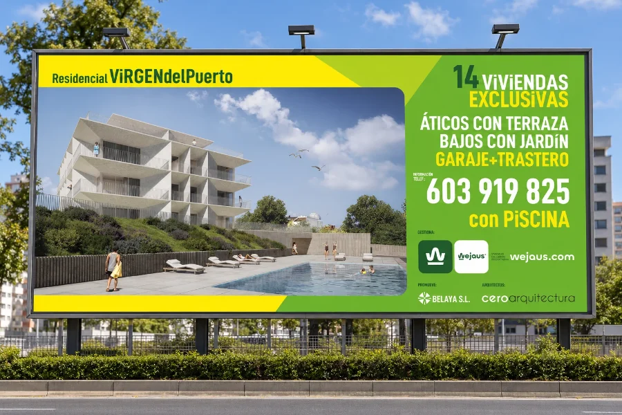 Wejaus · Virgen del Puerto 2024: valla en panel
