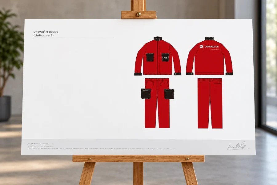 Landaluce · uniformes 2018: presentación en panel