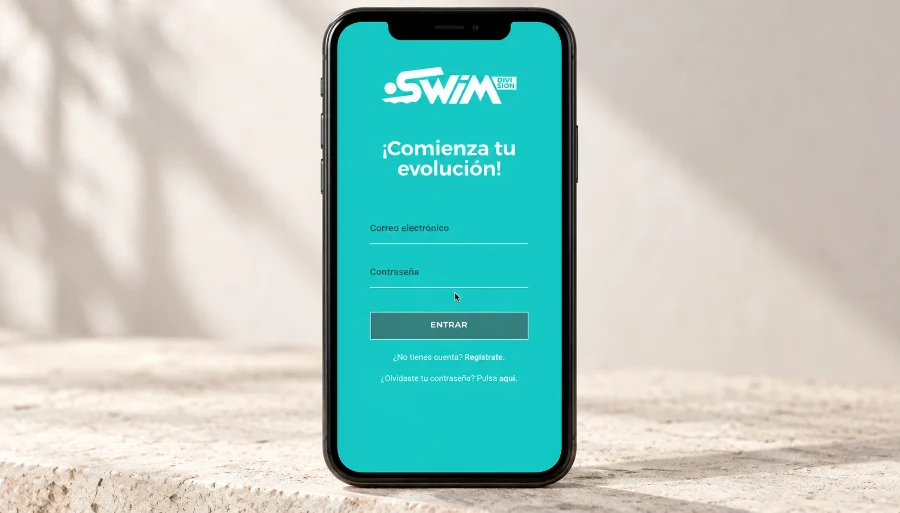 Swim Division · aplicación: aplicación en el móvil
