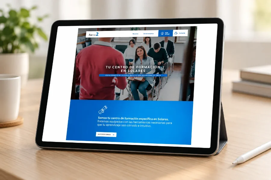 Grupo Cos · webs: web en la tableta