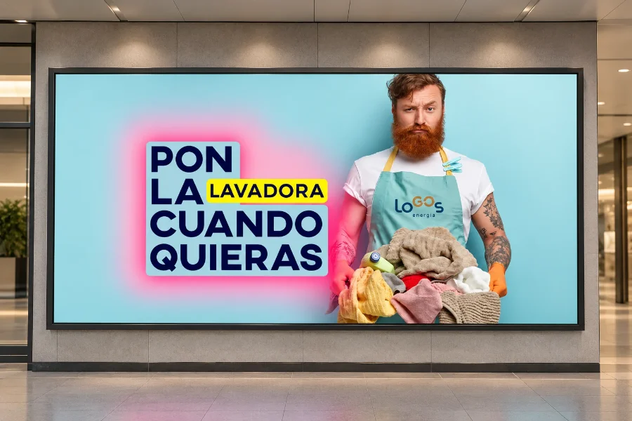 LoGOs · campaña de tarifas: diseño en panel