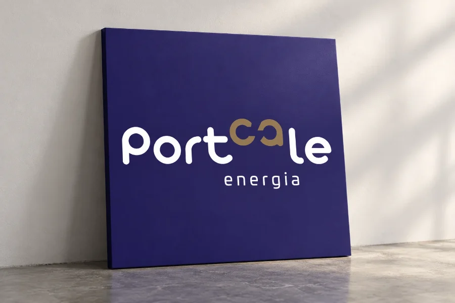 LoGOs · Portcale Energía: diseño en panel