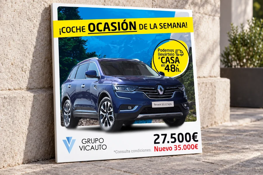 Grupo Vicauto · campañas en redes 2020: publicación en panel (1 de 2)