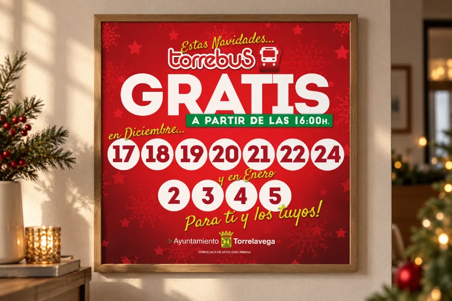Torrebus · Navidad 2018: vinilo enmarcado