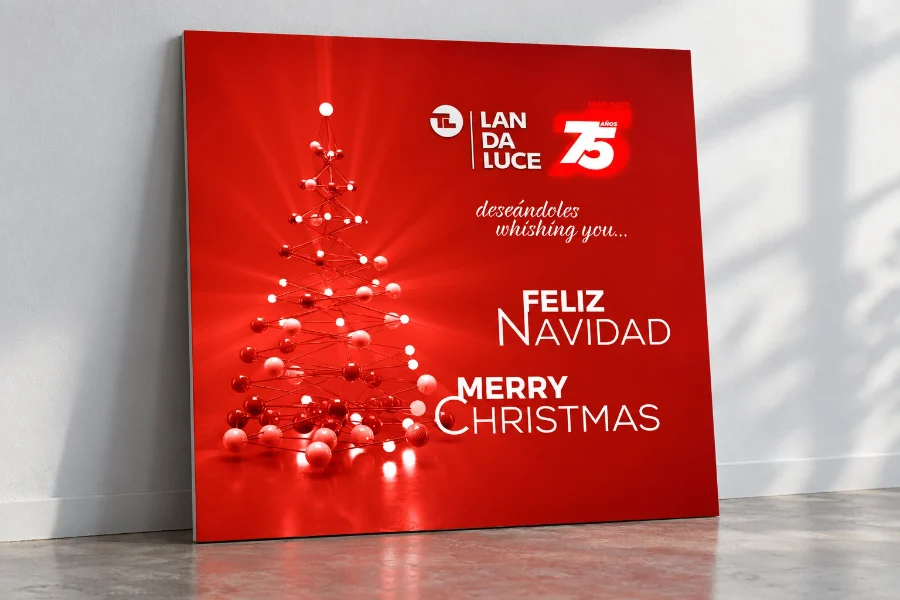 Landaluce · felicitaciones de Navidad 2019-2024: presentación impresa