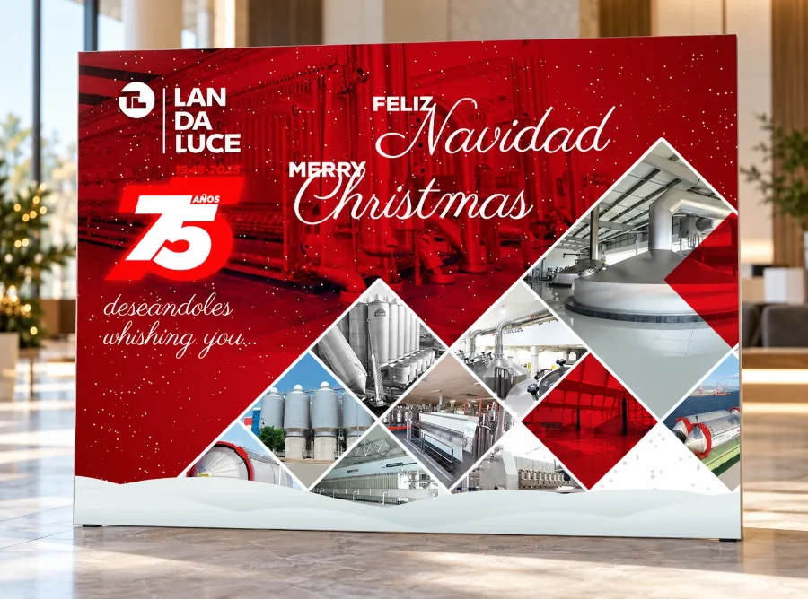 Landaluce · felicitaciones de Navidad 2019-2024: presentación en panel (2 de 2)