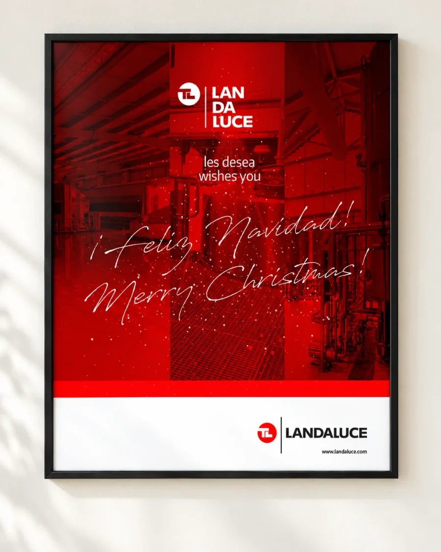 Landaluce · felicitaciones de Navidad 2019-2024: cartel