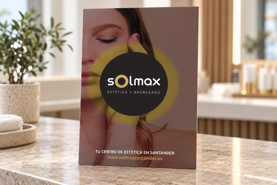 Solmax · cuadríptico de tratamientos: presentación en panel