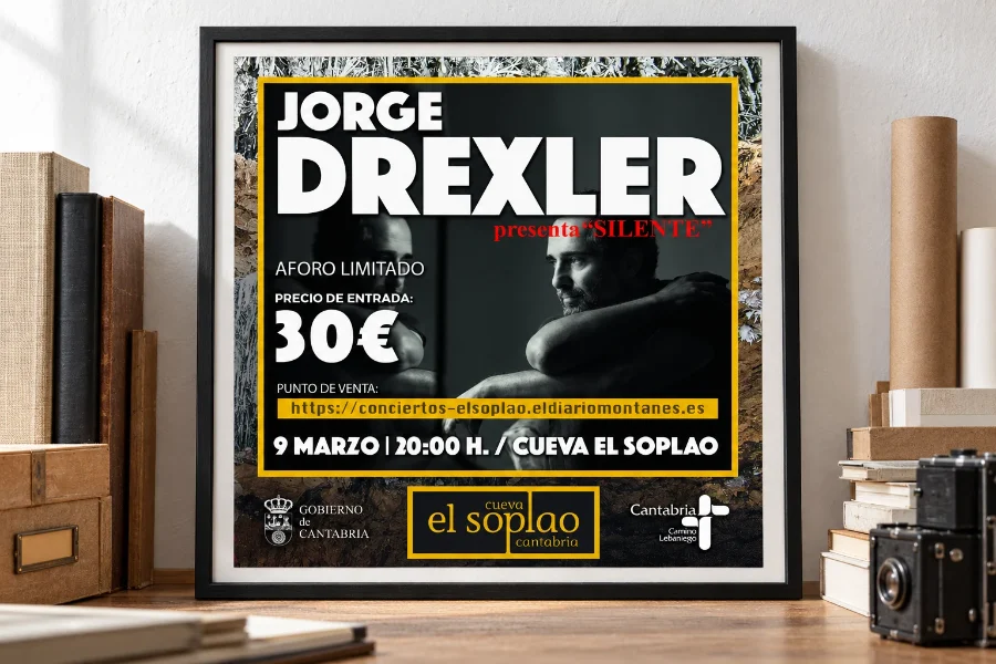 El Soplao · conciertos 2019-2024: cartel enmarcado (1 de 4)