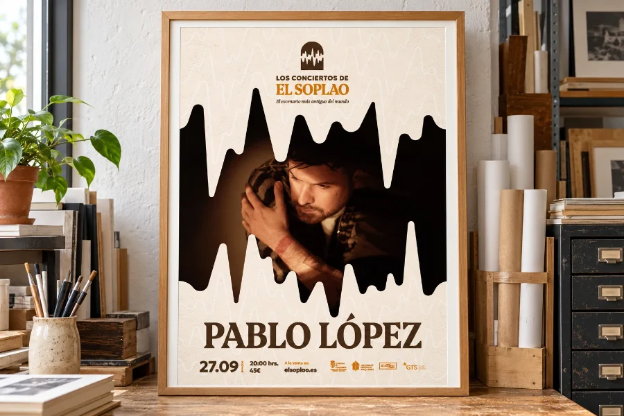 El Soplao · conciertos 2019-2024: cartel enmarcado (4 de 4)