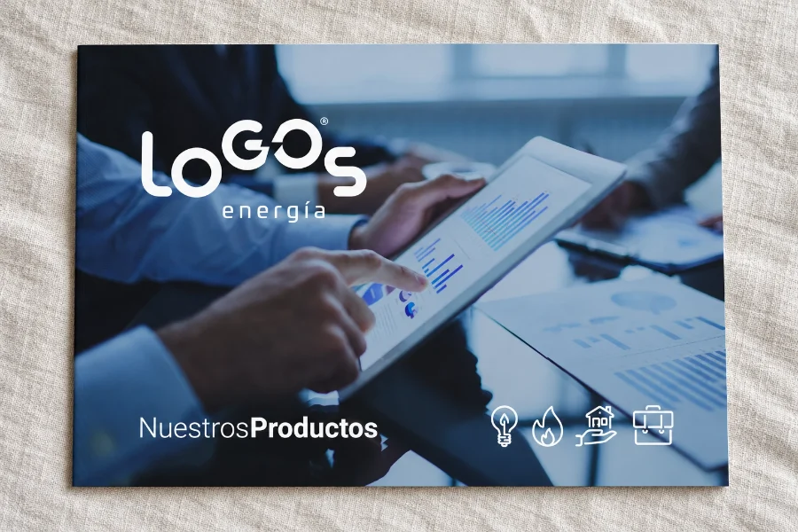 LoGOs Energía · presentación corporativa 2023: diseño impreso