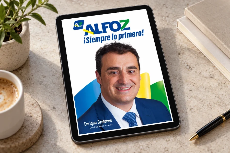 Alfoz de Lloredo · cartelería 2019: cartel en la tableta