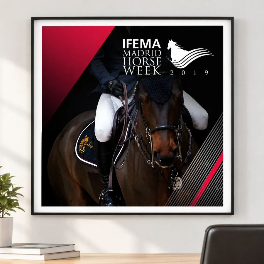 Oxer · Madrid Horse Week 2019: diseño enmarcado