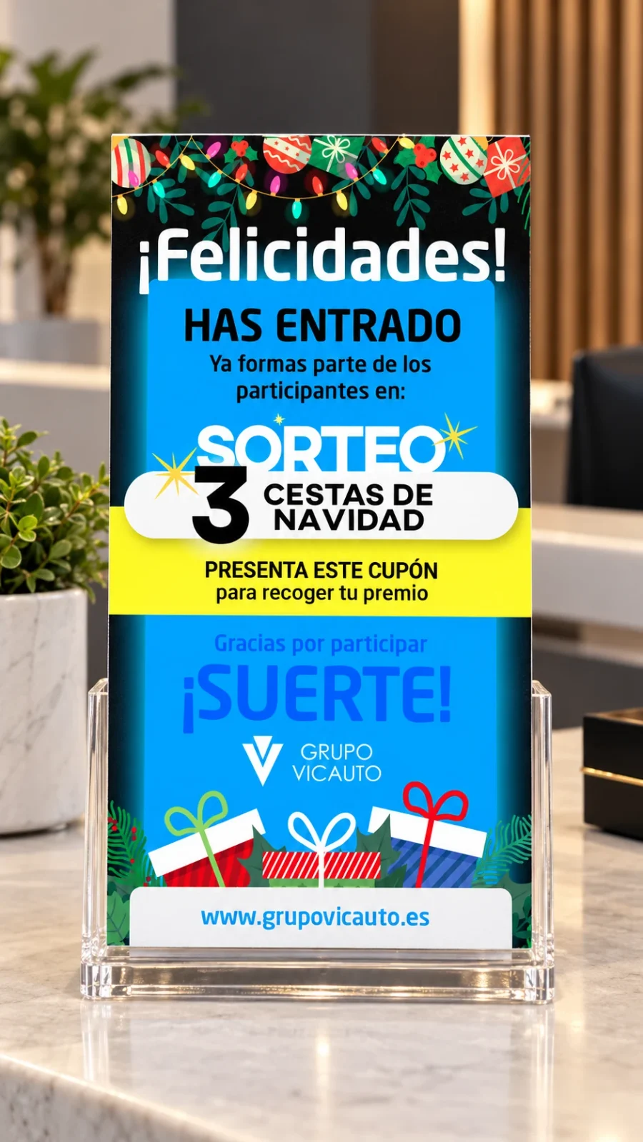 Grupo Vicauto · Navidad 2019-2020: cupón impreso (1 de 3)